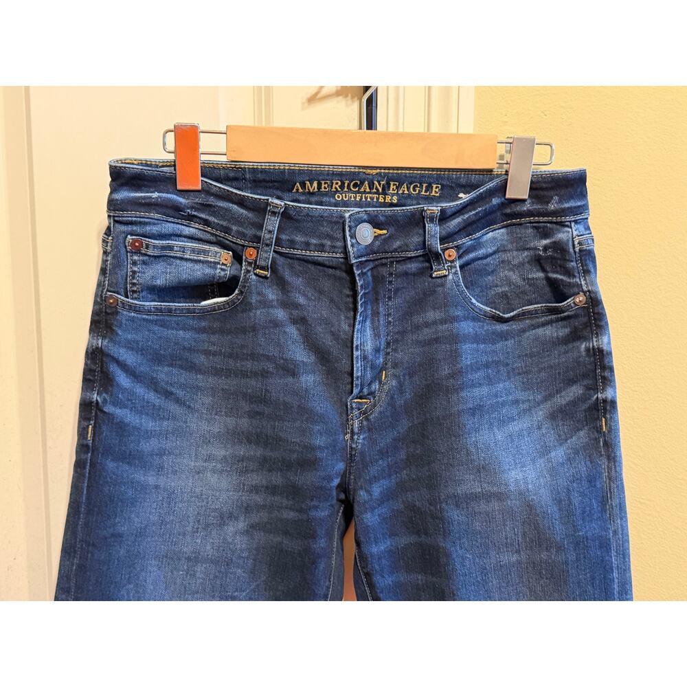 American Eagle Extreme Flex Original Boot Cut Fit Blue Jeans Men's 32x30 - Picture 2 of 13